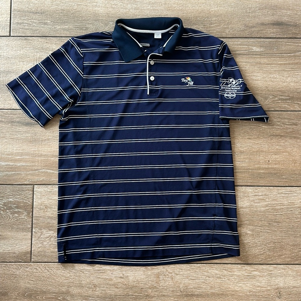 Men’s Cutter & Buck Navy Arnold Palmer Invitational Polo, size L